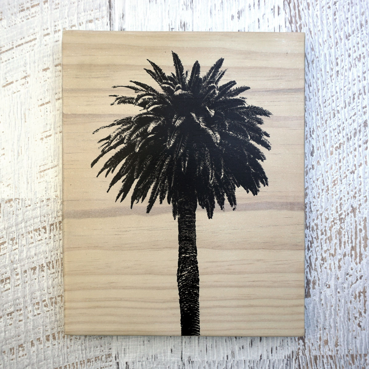 WOOD PRINT Palm Tree No.2 Urban Island